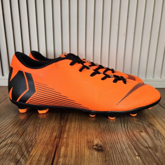 Nike Mercurial Vapor 12 Club MG/FG Mens Sz 11 Orange Soccer Cleats AH7378-810 - Picture 1 of 9